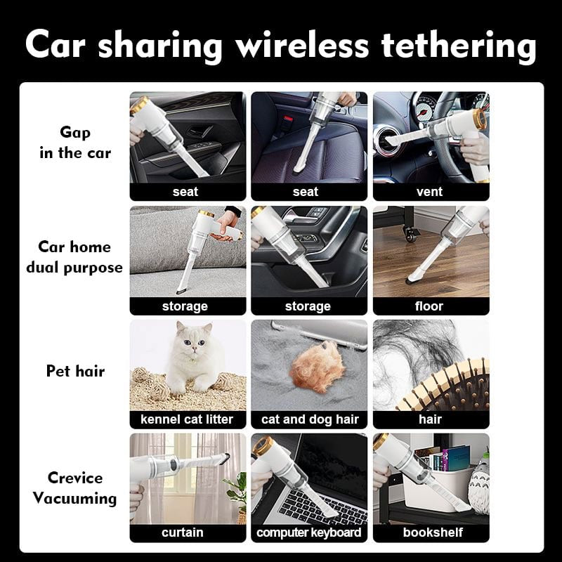 š„Last Day Promotion 50% OFF - Wireless Handheld Car Vacuum Cleaner